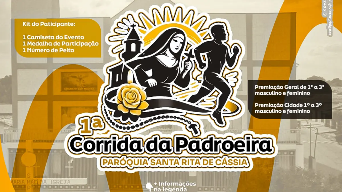 Paróquia Santa Rita de Cássia mobiliza comunidade para a 1ª Corrida da Padroeira em Governador Edison Lobão