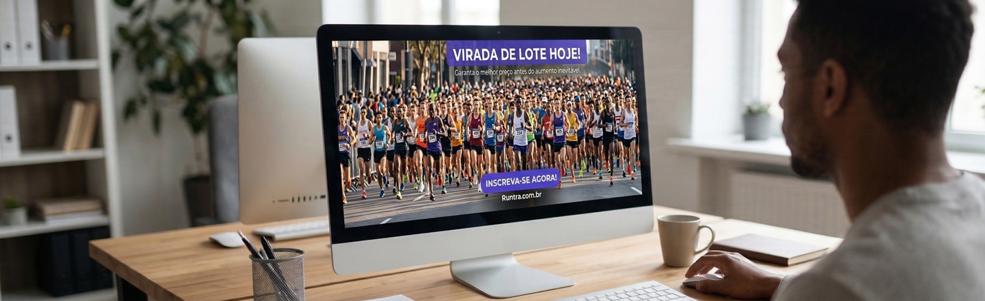 Multidão de corredores amadores alinhados na largada de uma corrida de rua com vagas esgotadas. Multidão de corredores amadores alinhados na largada de uma corrida de rua com vagas esgotadas.